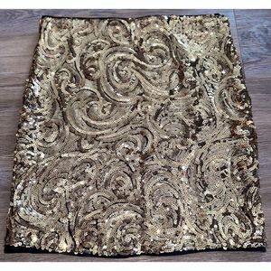 Brand New! Windsor Gold Sequin Skirt